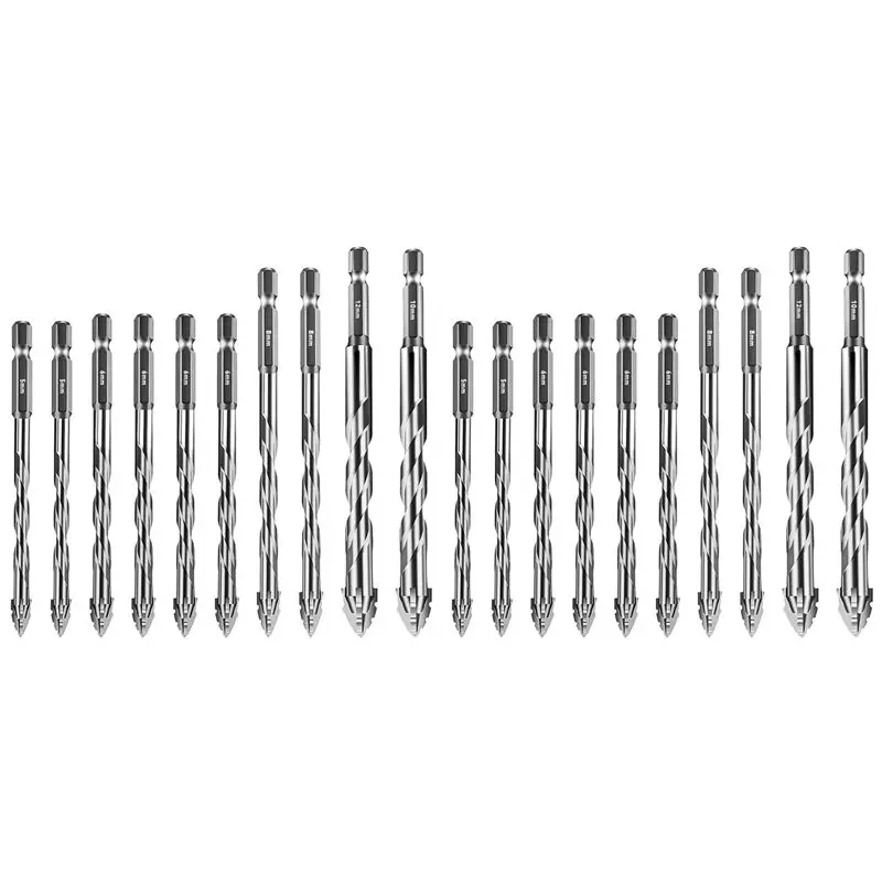 suine-20個入り-新型4枚刃鋸歯状偏心ドリルビット-サイズ5-6-8-10-12mm、木材、大理石、金属、ガラス、壁タイル用-a