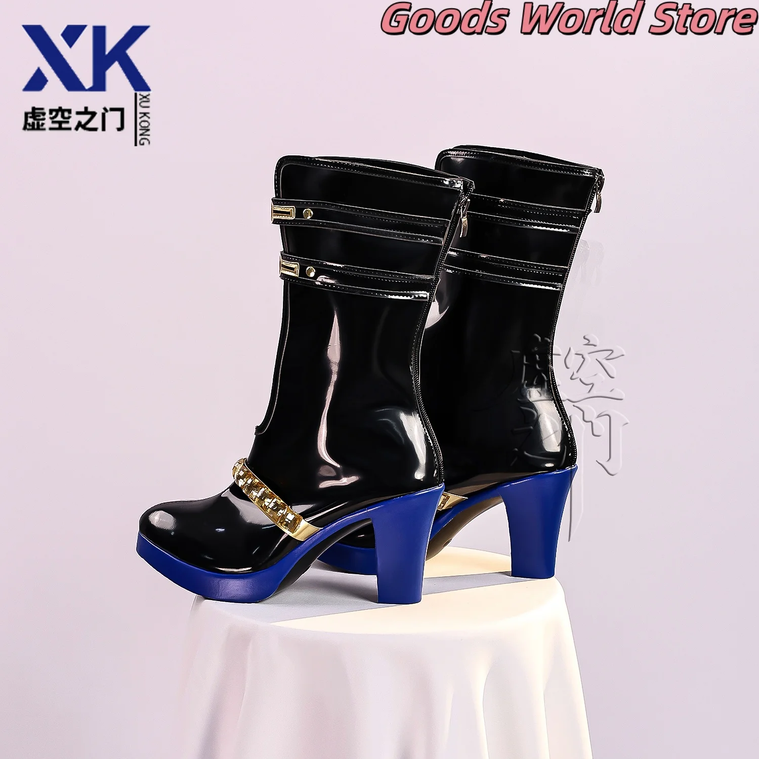 متوفر في المخزون أحذية Galbrenr التأثيرية زي الدعامة لعبة Wuthering Waves Galbrenr أحذية لعب الأدوار في حفلات الهالوين بكعب عالٍ للنساء #3