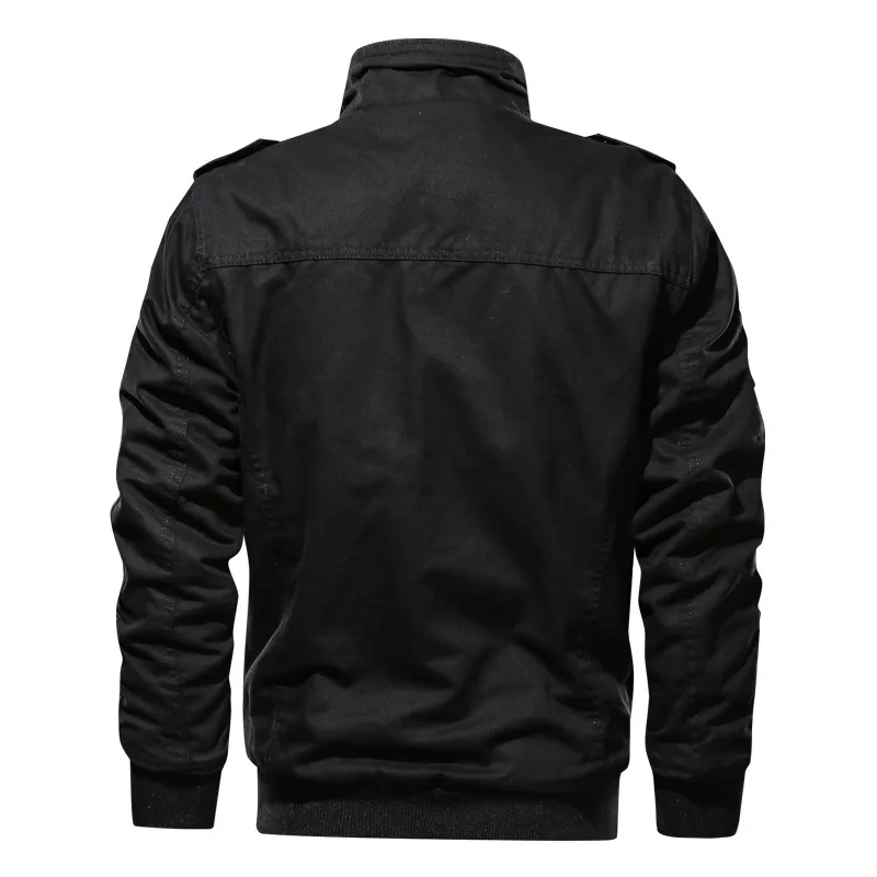 High Quality Male Multi Pockets Cargo  Fleece Thick Warm Tactical Coats and Down Jacekts