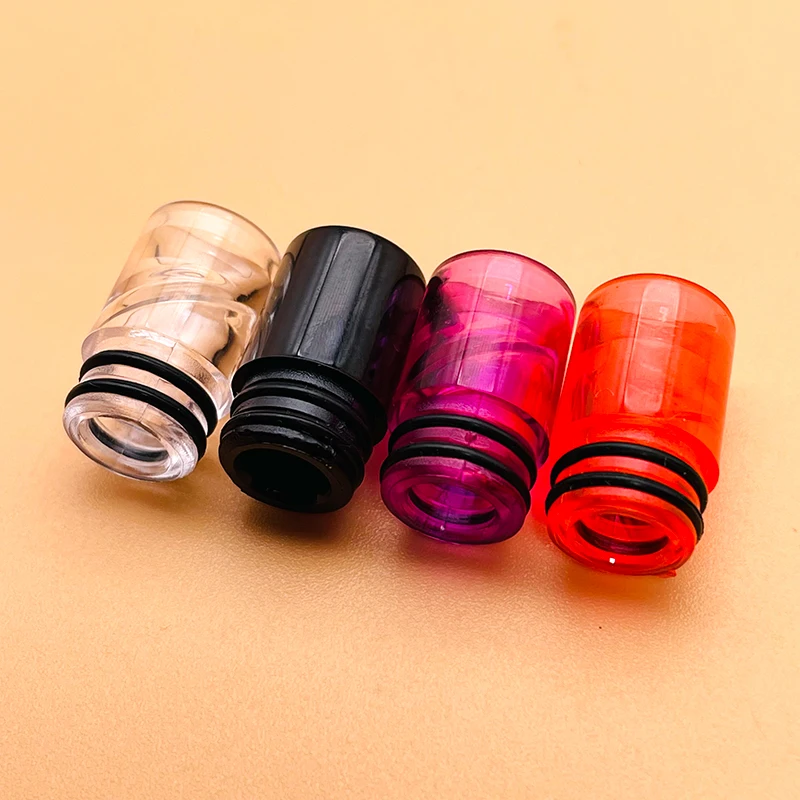 เกลียวออกแบบที่ไม่ซ้ำกัน510ปลายหยดพลาสติกสำหรับ dotaio เพื่อป้องกันของเหลวจากความลาดเอียงสีดำใส E-cig ปลายเกลียวที่ไม่ซ้ำกัน