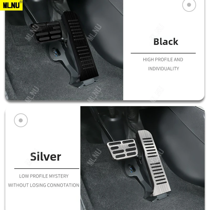 ملحقات لـ BYD Seal U/Song PLUS/Sealion 6 2025/2024 منصات دواسة الفرامل والغاز قاعدة سيليكون مضادة للانزلاق من سبائك الألومنيوم 2020-2023 #4