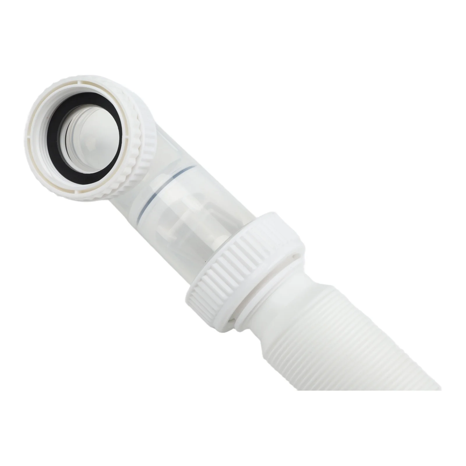 Flexible Drain Hose Siphon with Adjustable Design for Space Saving Fit on for g1 1/4 Waste Pipes in Multiple Applications