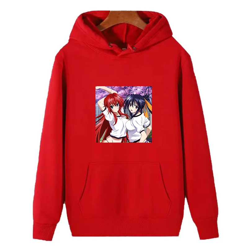 Akeno Himejima Rias Gremory Highschool Anime Hentai Girl Graphic Hooded Shirt Thick Sweater Hoodie Hooded Shirt Fleece Hoodie