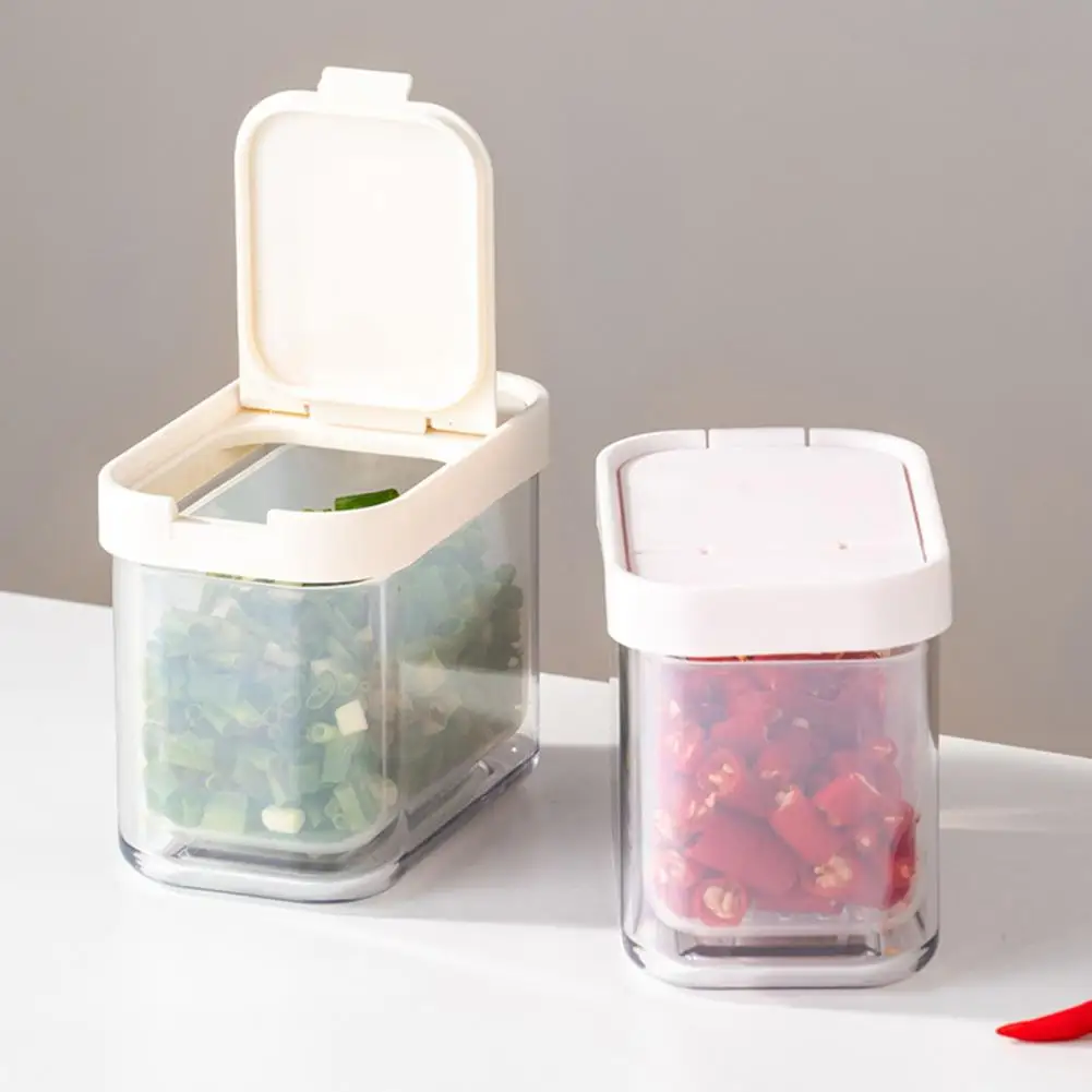

Freshness Preserving Vegetable Box Garlic Ginger Onion Storage Box with Drain Layer Transparent Odor-proof for Freshness