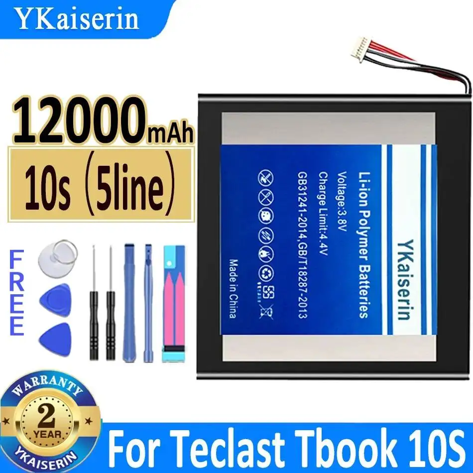 

Аккумулятор для планшета Teclast Tbook 10S, высокая совместимость, высокая эффективность, 10s, 5-контактный, 12000 мАч