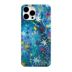 Deep Sea Stars Blue Shockproof Case for iPhone 16 15 14 13 Pro Max Back Phone Cover for 12 11 Pro Plus 8 7 X XS XR XS MAX Cover