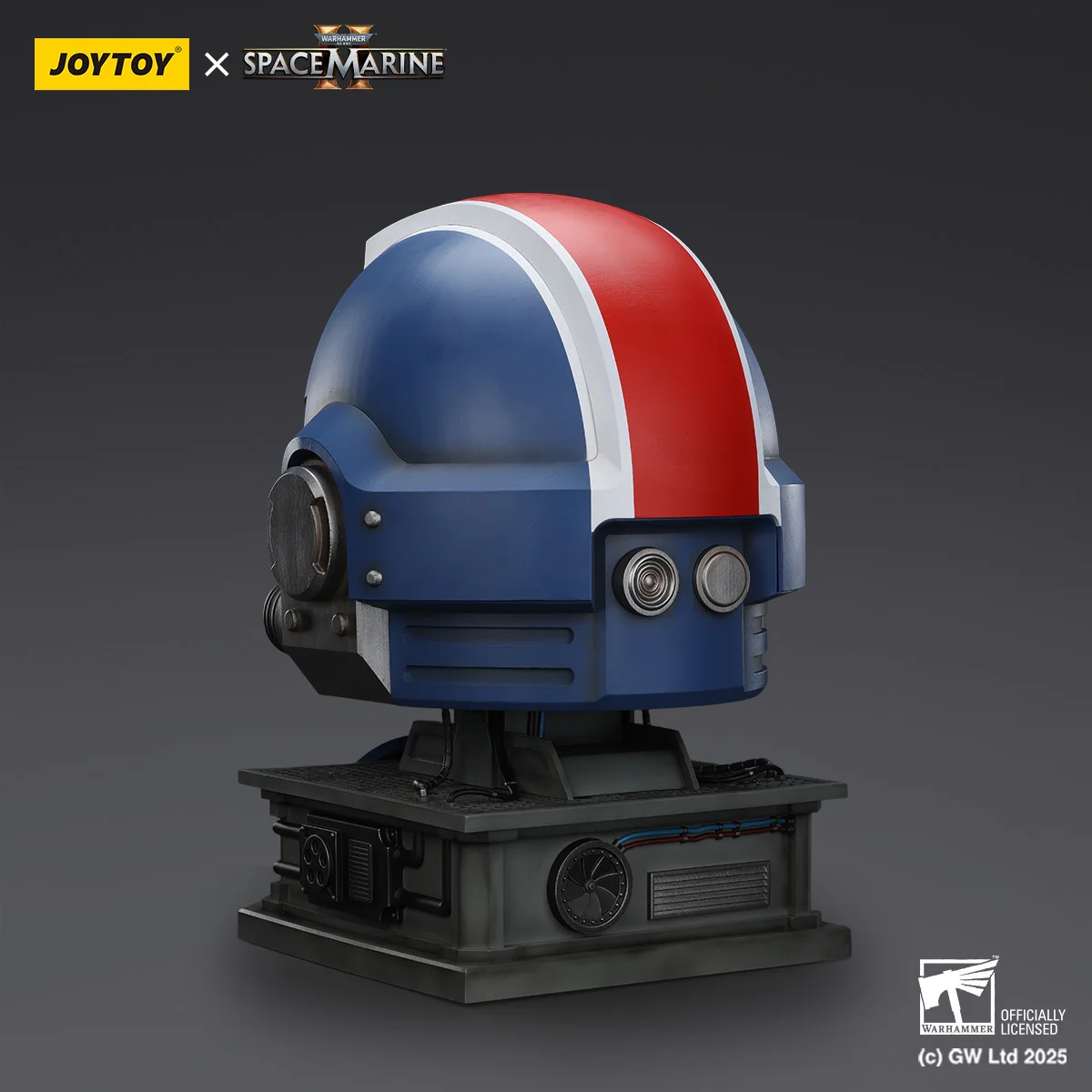 خوذة JOYTOY Warhammer 40K Titus' MKX 1:1 ألعاب شخصيات الحركة نموذج Titus مشاة البحرية الفضائية 2 مجموعة خوذات الترامارين