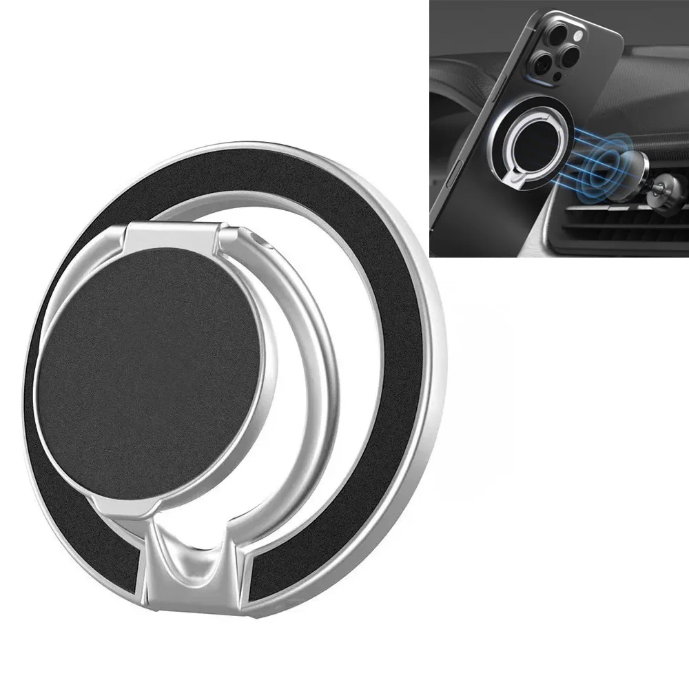 

Подставка для телефона с кольцом на палец для Magsafe, двухсторонний магнитный держатель для телефона, портативная сильная магнитная подставка для IPhone 14, 15, 16