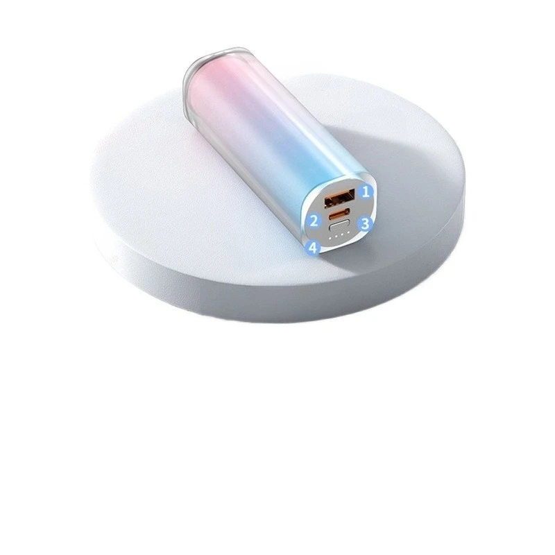 Для IPhone 15 Samsung Xiaomi 5000 мАч Мини Портативный Power Bank USB C PD20W Внешний запасной мобильный аккумулятор Powerbank 2 шт.