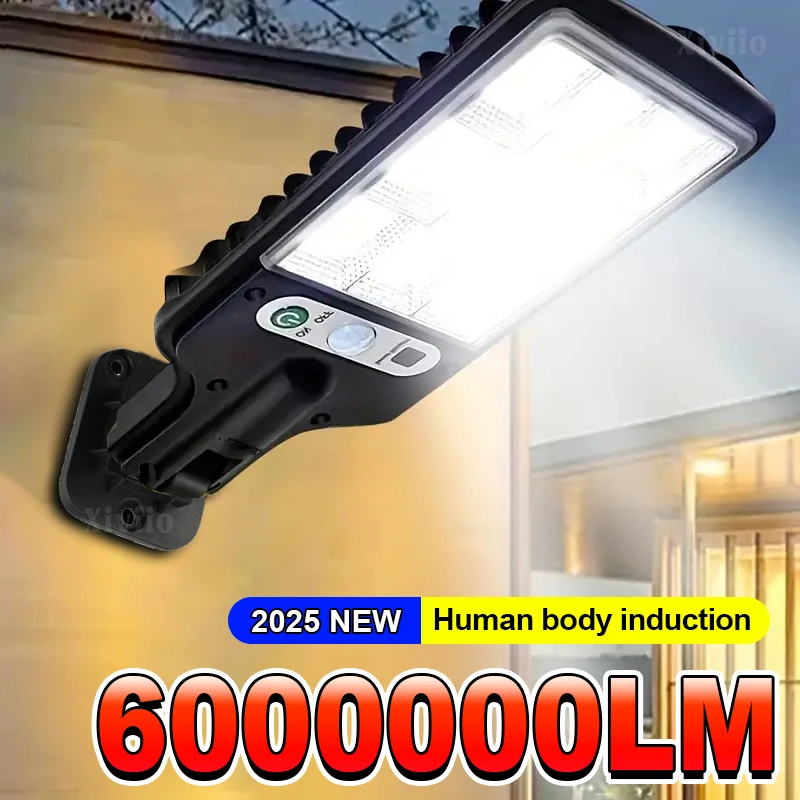 NEWEST 6000000LM Upgrade Powerful Solar Led Lights Outdoor Solar Lamp With Motion Sensor Solar Garden Light Street Yard Lantern