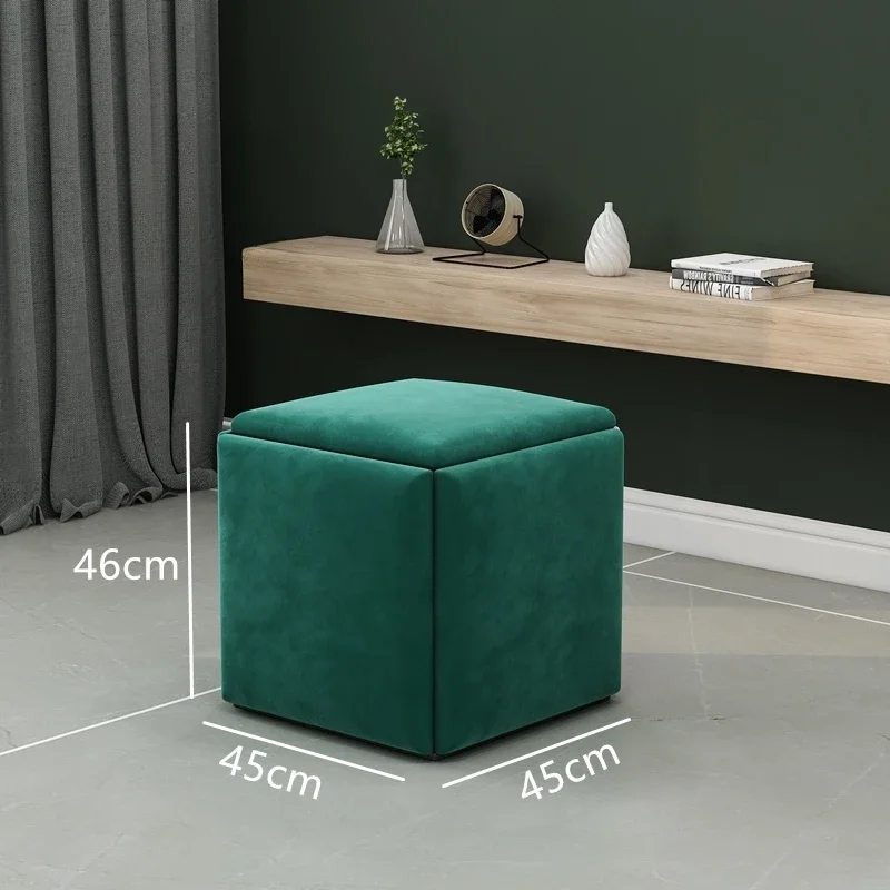 Nordic Stools Creative Dice 5 in 1 Rubik\'s Cube Foldable Simple Shoe Changing Ottomans Household Ins Living Room Furniture