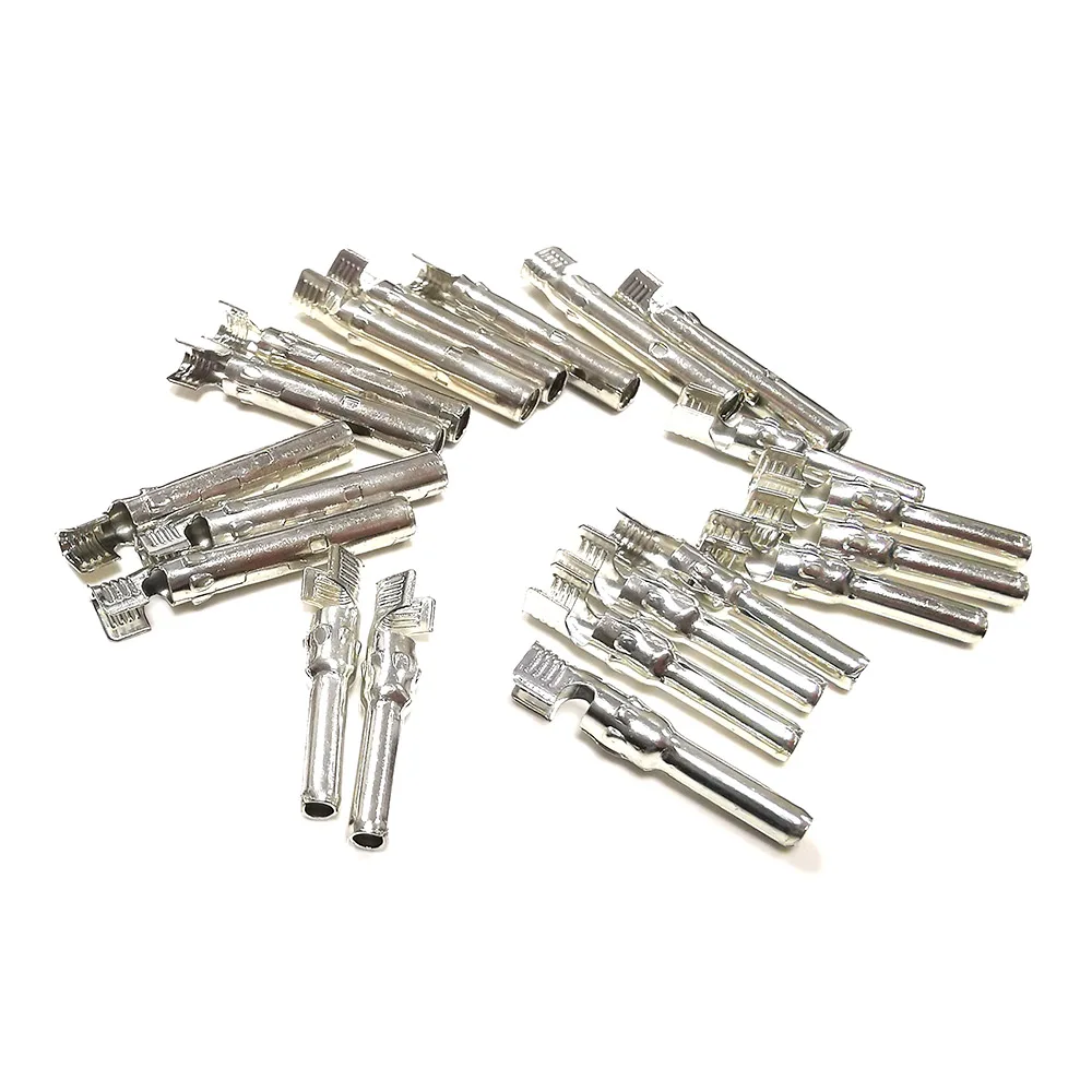 10 Pairs Universal Type Copper Pin for PV Connector 30A 1000V Male and Female Inside Metal Core for Solar System Cable Connect