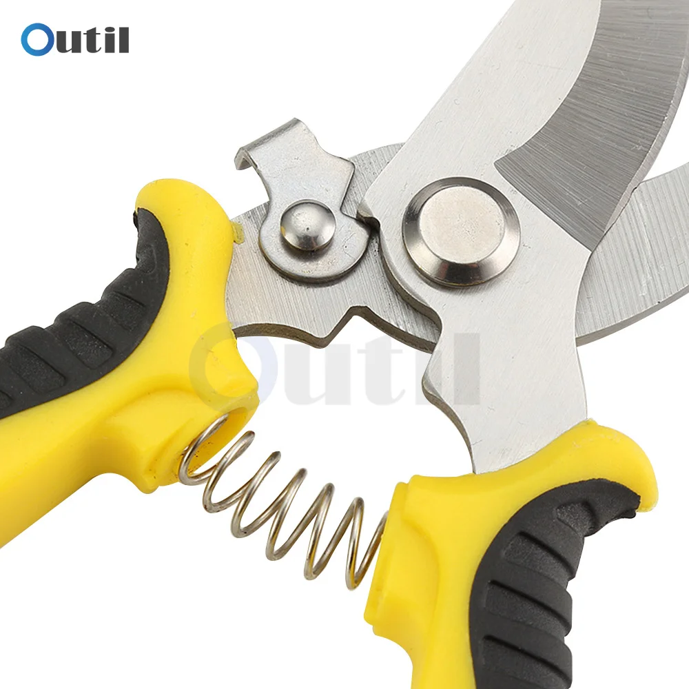 Pruner Garden Scissors Professional Sharp Tree Trimmers Secateurs Bypass Pruning Shears Hand Clippers For Garden Beak Scissors