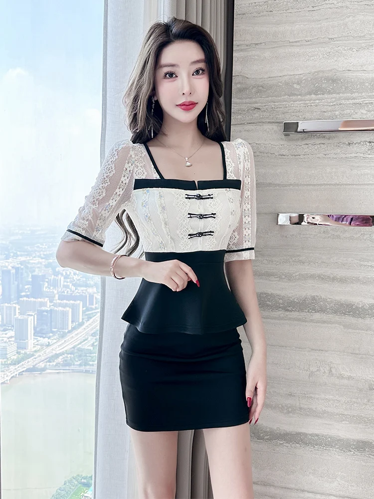 

High End Beau Salon Massage Techan Work orm Set Women's Sli Fitn Center Gym Workwear Polyester Blend Zipper