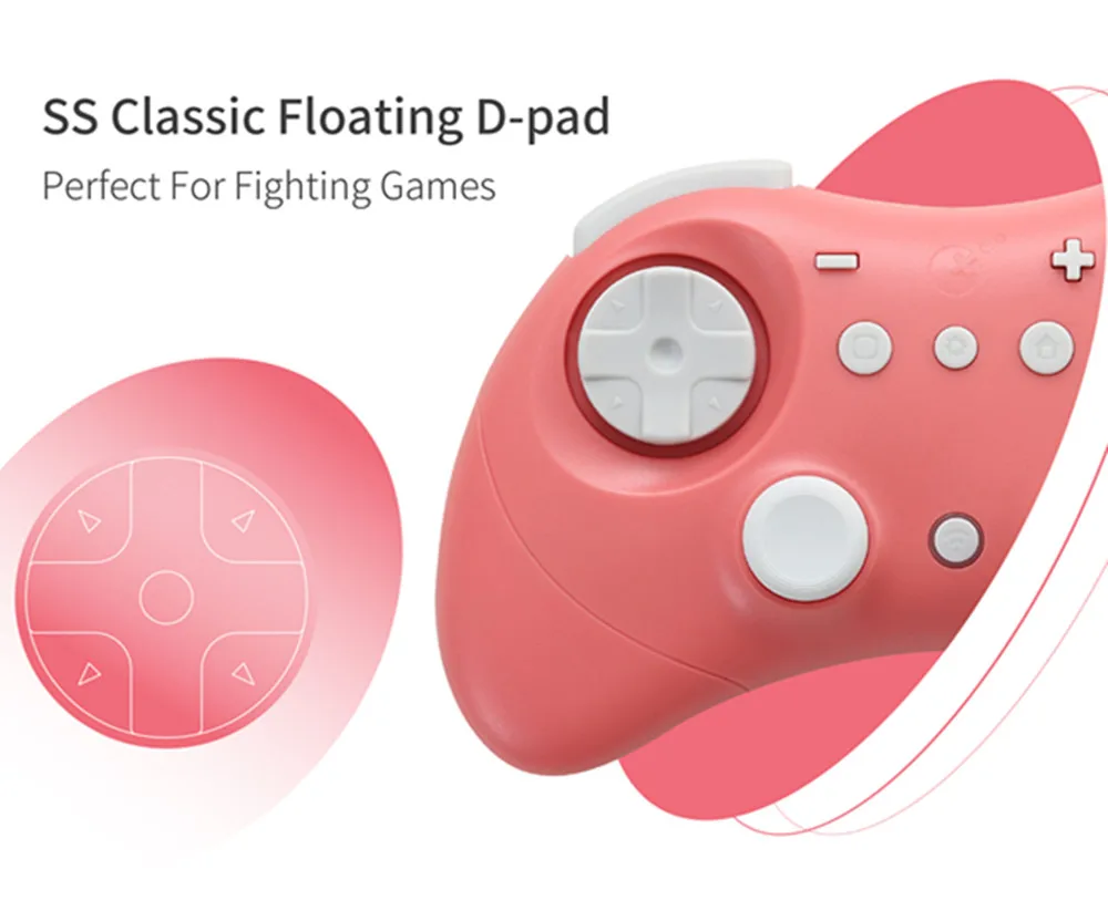 وحدة تحكم GuliKit Elves 2 في قاعة الألعاب للتبديل، Windows، iOS وAndroid RED / أسود بلوتوث Gamepad