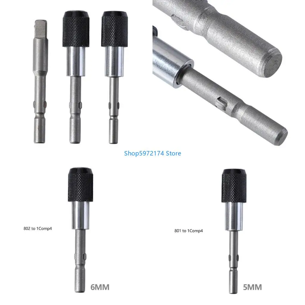 Y3NB Locking Extension Bar Set for Power Tools - 3 Pieces of Hardened Chrome Vanadium Steel with Stainless Steel Socket