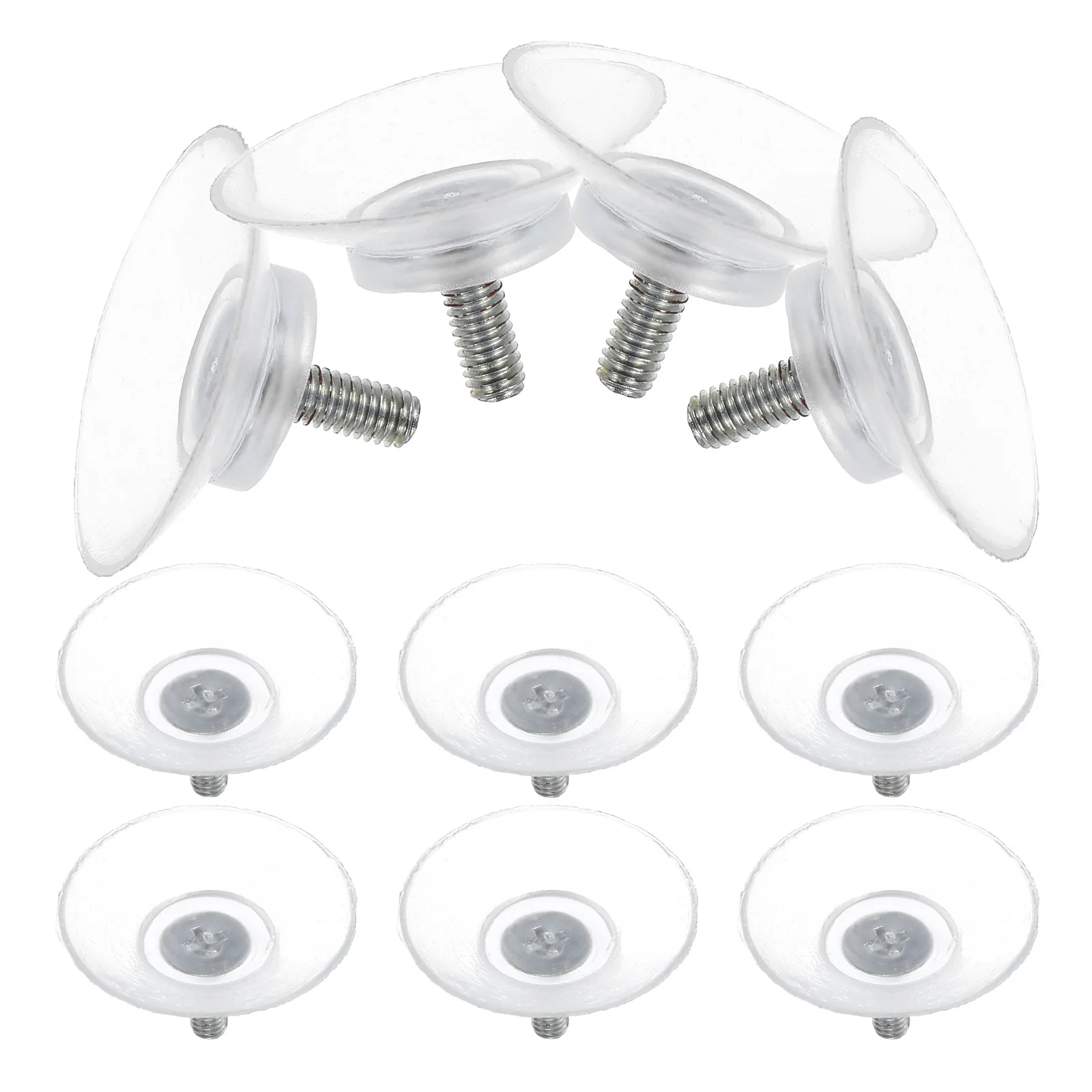 

10Pcs Clear Glass Suction Cup Furniture Accessories Strong Suction for Glass Tabletop Window Replacement Pads Spacer