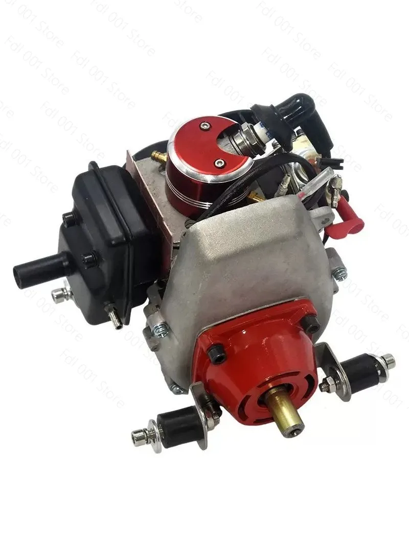26cc ship model oil engine, remote control model racing single-cylinder water-cooled pull engine, two-stroke ignition