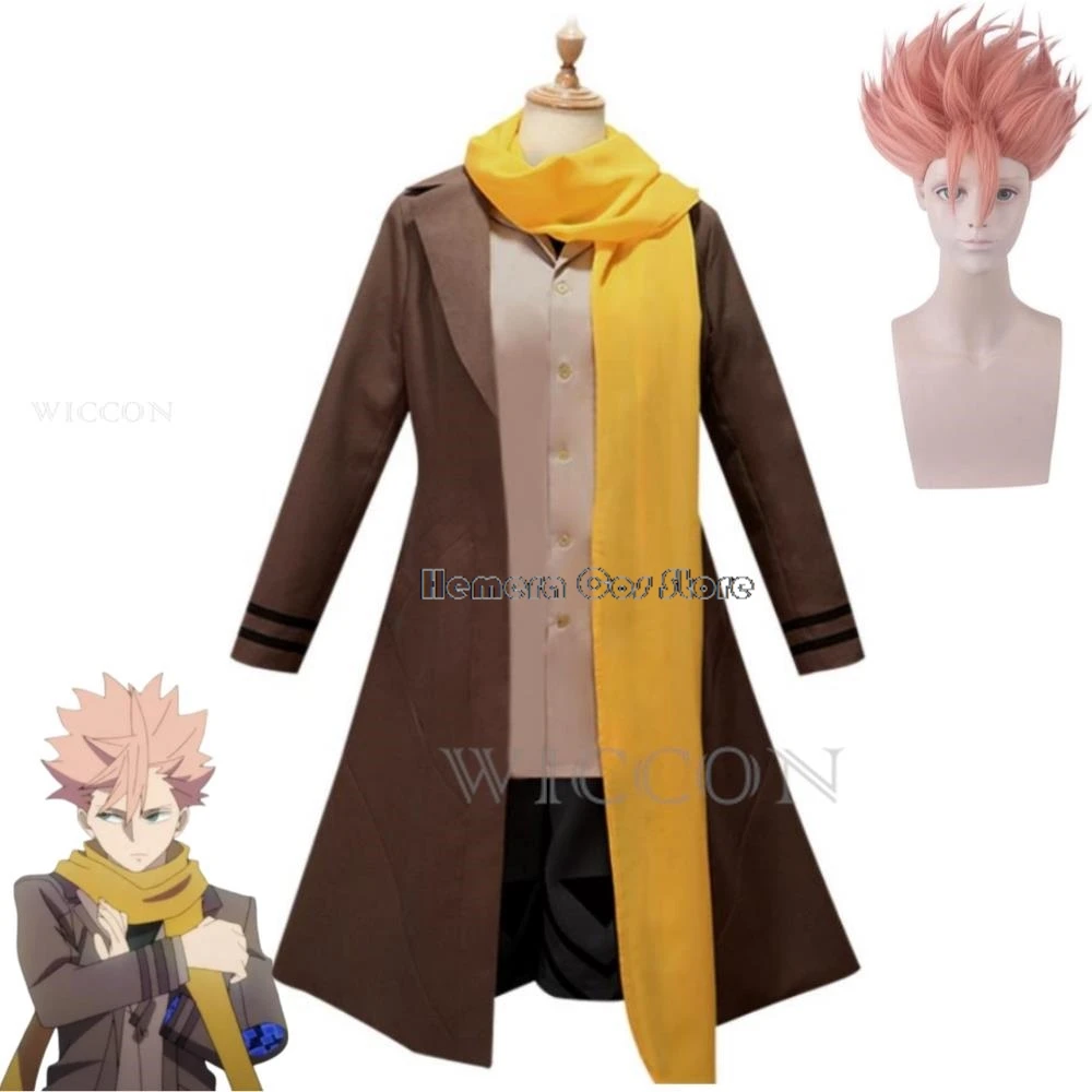 Anime ID:INVADED Narihisago Akihito Akito Sakaido Brilliant Detective Cosplay Costume Wig Uniform Halloween Carnival Party Suit