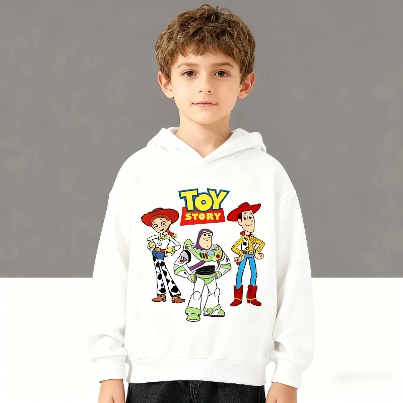 

Disney Toy Story Cartoon Children's Hoodie for Autumn and Winter, Warm Hoodie, Fashionable and Trendy Clothing