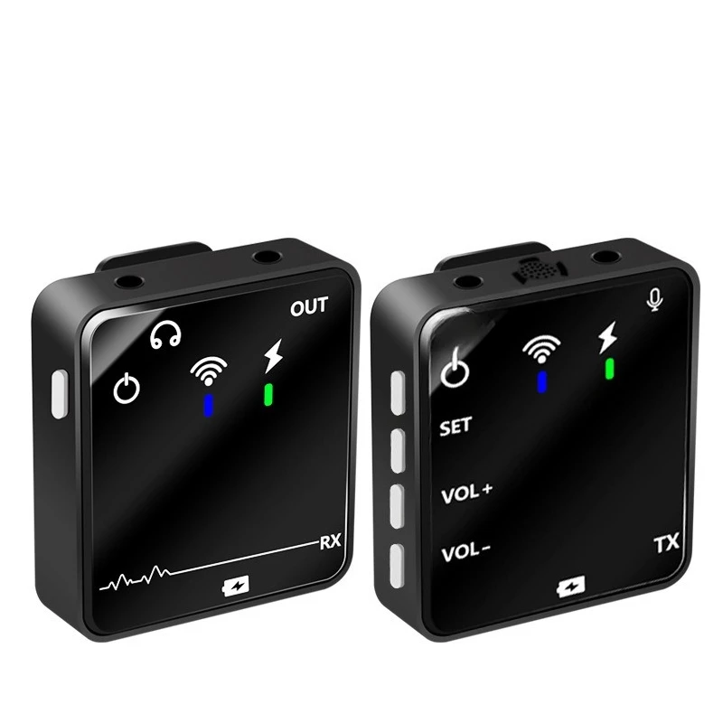 

Interview with Mini One to Two UHF Live Launch Small Square Camera Mobile Phone Lavalier Wireless Microphone