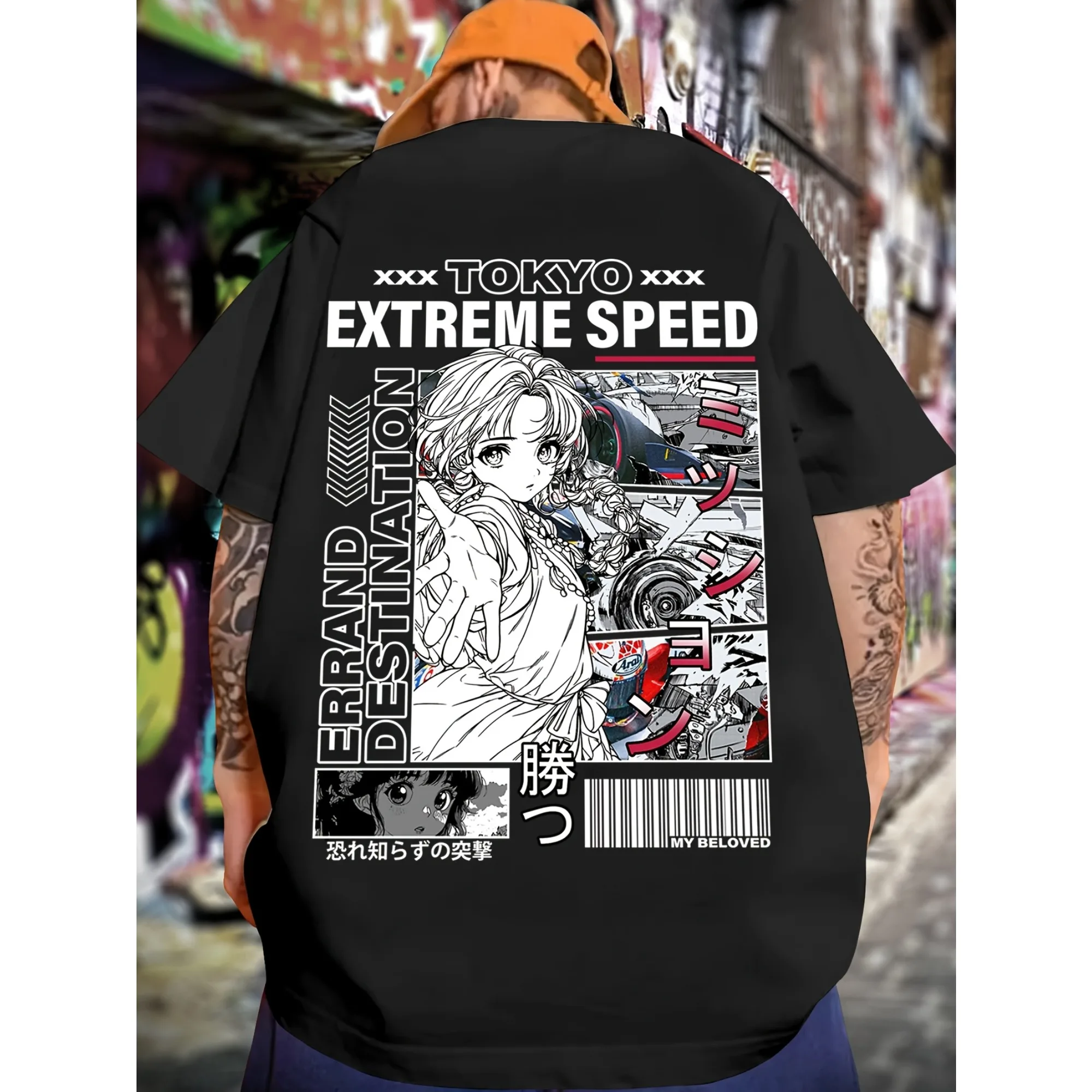 Extreme Speed Anime Racing Graphic T-Shirt Men Women Harajuku Streetwear Aesthetic Tee Casual Cotton Short Sleeve Tops