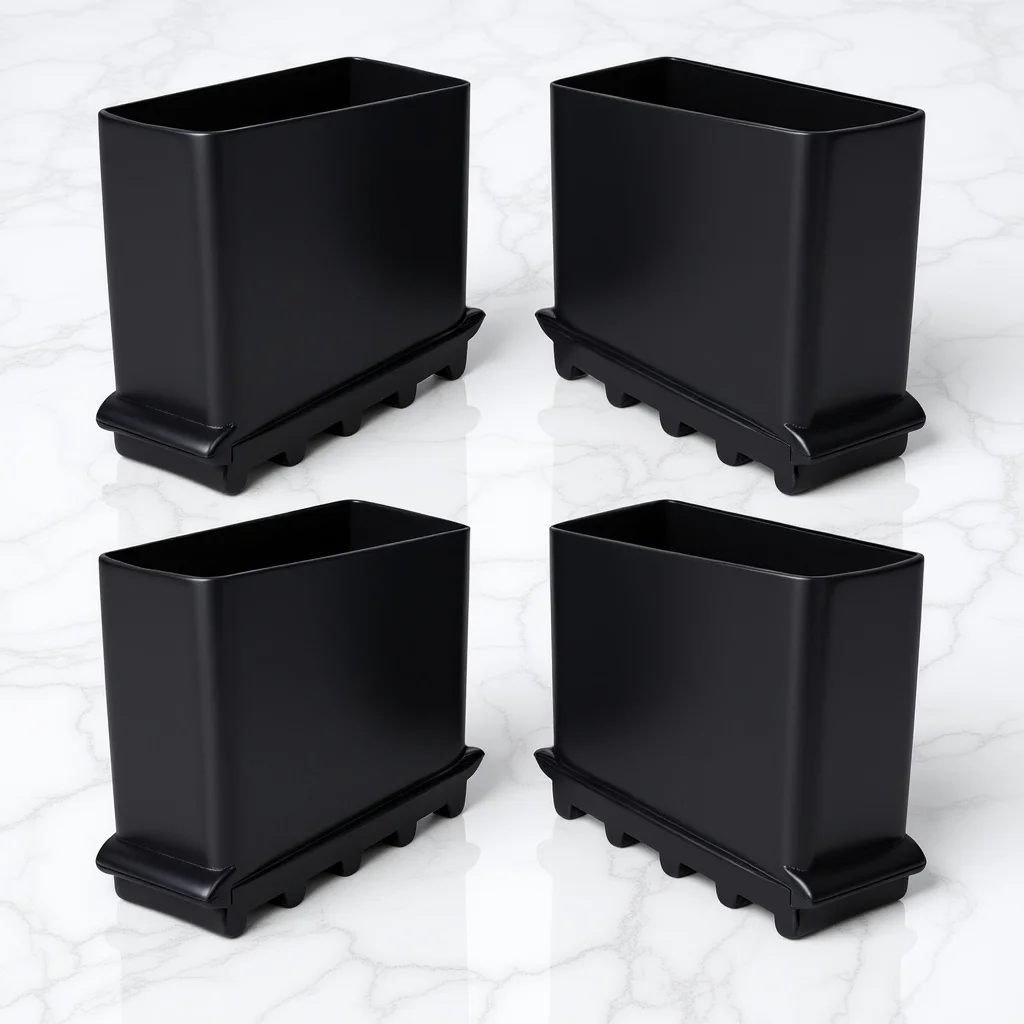 

4pcs Herringbone Rubber Ladder Feet Covers Step Ladder Non-Slip Pads Floor Protector for Folding Stair Foot Mat Accessory