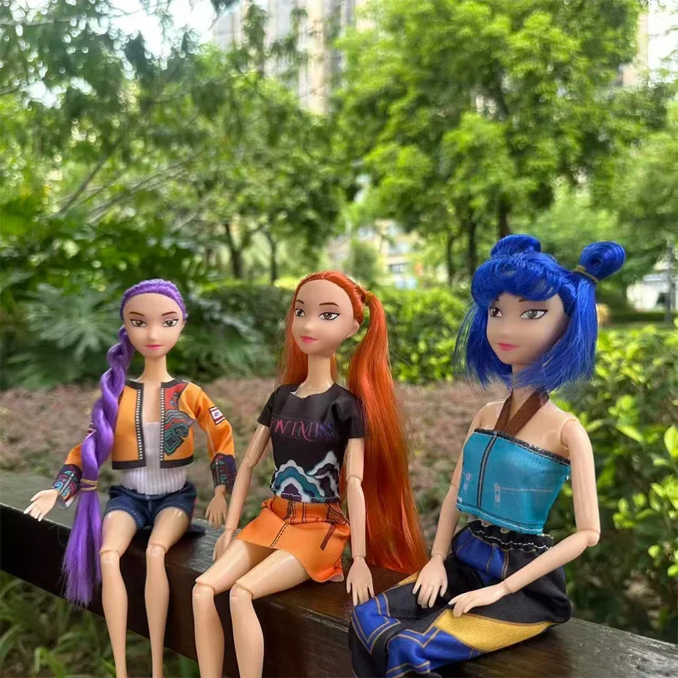 @_Anime Kpop Demon Hunters Rumi Mira Zoey Tiger Figure Toy Decorazione da scrivania Statue Ornamento da collezione per bambini Gift_%