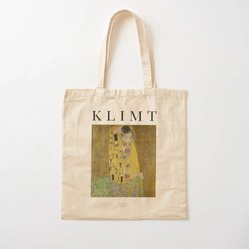 

The Kiss - Gustav Klimt - Exhibition Poster Tote Bag shopping trolley bag Fabric bag handbag Canvas Tote