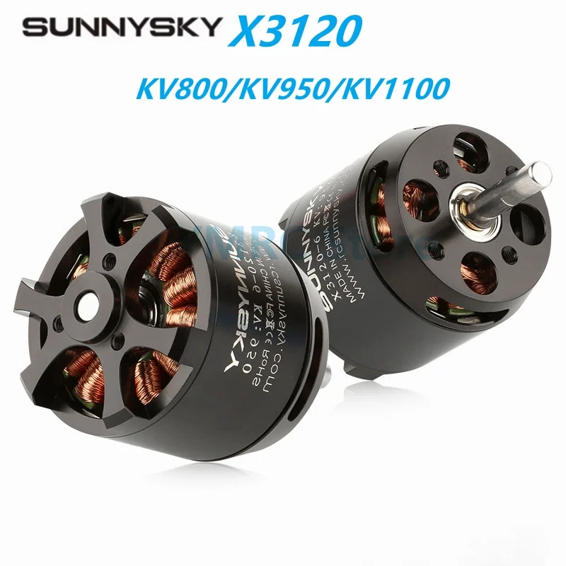 

SunnySky X3120 KV800/KV950/KV1100 Brushless Motors for RC Drone 30E Fixed Wing 46-50inch 3D Airplanes Helicopter