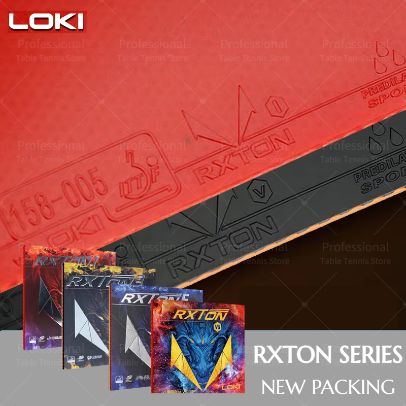 LOKI RXTON 1 3 5 7 Table Tennis Rubber Sticky Ping Pong Rubber Topsheet with Pre-Tuned Elastic Sponge Loki Rubber paletas de