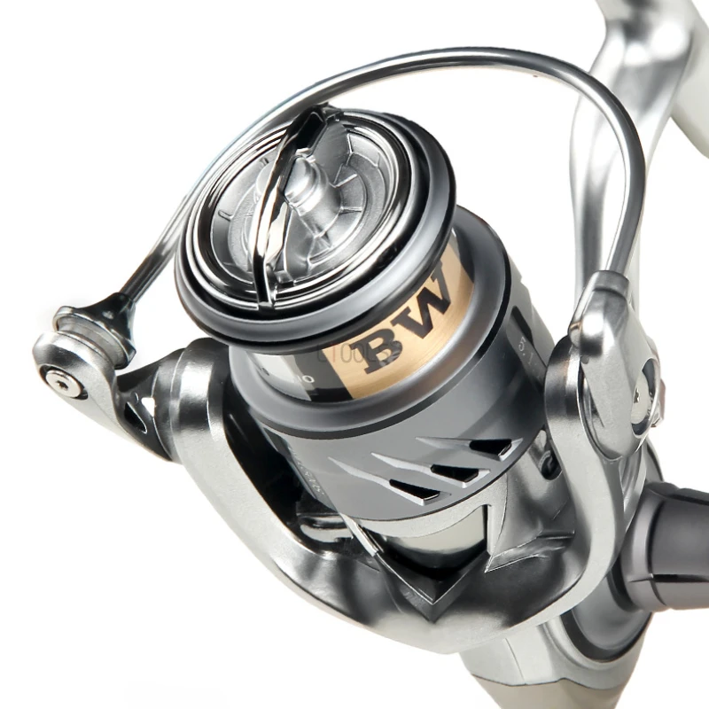 BW1500S-2500s Carbon Lightning Spinning Fishing Reel 5.1:1 Gear Ratio 5+1BB 8KG Max Drag Saltwater Freshwater Fishing Coil