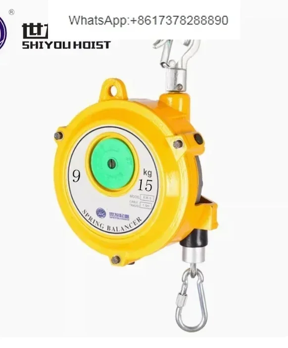 

Jack 9-15KG Spring Balancer Self-locking Tower-Type Lifting Hook Spring Holder Balancer Steel Wire Rope Balancing Lifting