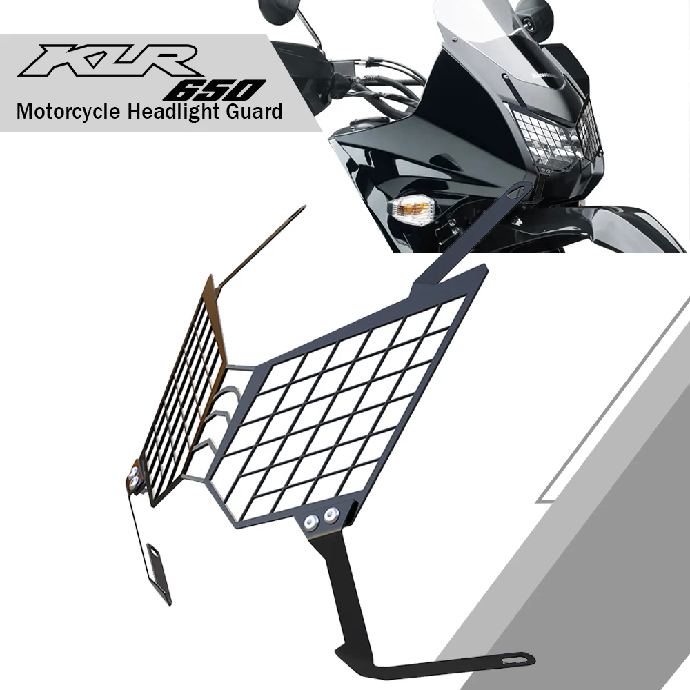 

Motorcycle Headlight Grille Guard Cover Protector For Kawasaki KLR650 KLR 650 2008-2018 2017 2016 2015 2014 2013 2012 2011 2009