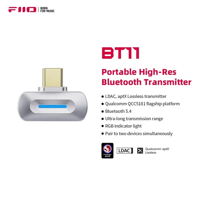 FiiO BT11 シルバー Bluetooth DAC開封済み FiiO BT11 シルバー Bluetooth DAC開封済み