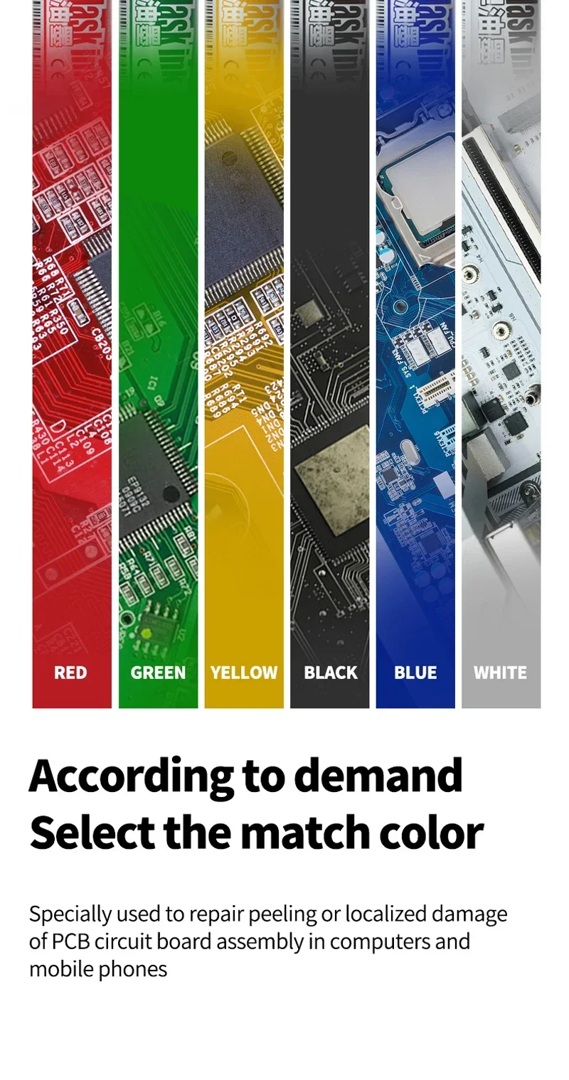 MECHANIC UV-Lötmasken-Grünöl-Set mit UV-Härtungslicht, schnelltrocknend, für PCB-BGA-Drahtreparaturen bei Telefon-Motherboards – Detail 3