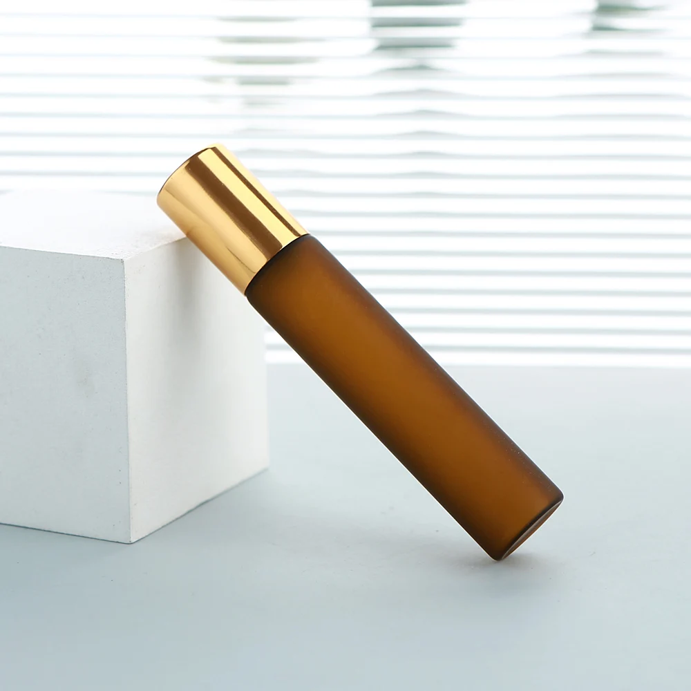 

Набор из 20 бутылок из коричневого матового стекла емкостью 10 мл (с алюминиевыми крышками) — дорожные многоразовые контейнеры, компактные и портативные