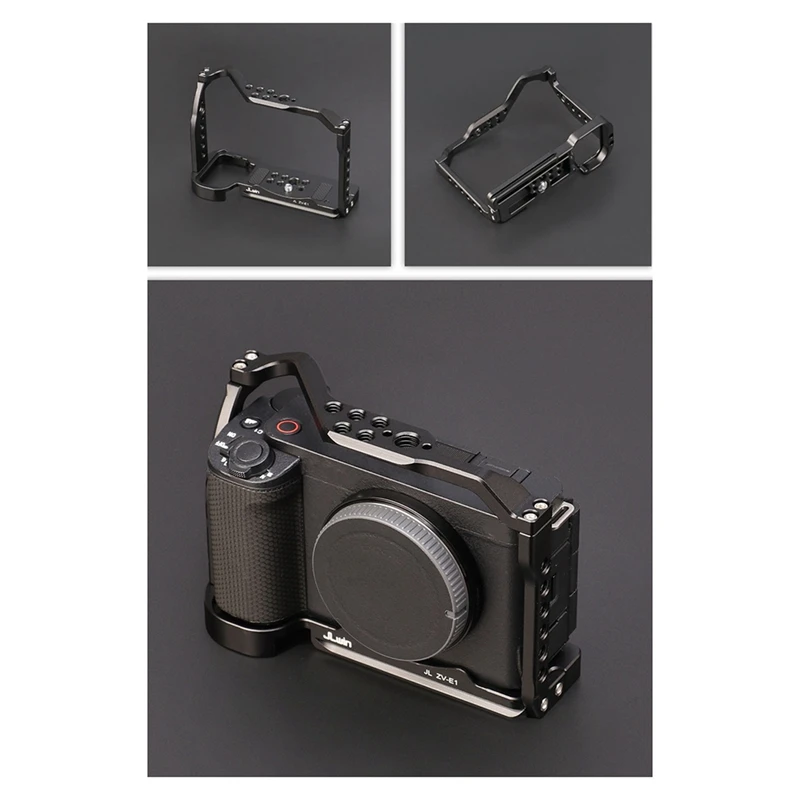Jlwin สําหรับ Sony ZV-E1 กล้องขยายกรอบชุดถ่ายภาพแนวตั้ง Handle CAGE กล้องใช้งานง่าย