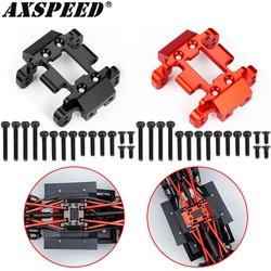 AXSPEED Aluminum Alloy Chassis Skid Plate Transmission Mount for 1/18 RedCat Ascent RC Rock Crawler Car Upgraded Accessories