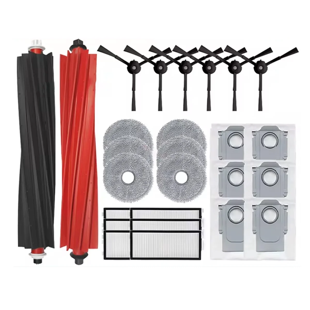 สําหรับ Roborock Qrevo Master / V20 / P10S Pro เปลี่ยนอุปกรณ์เสริมหลักแปรงด้านข้างกรอง Mop ผ้าฝุ่นกระเป๋า