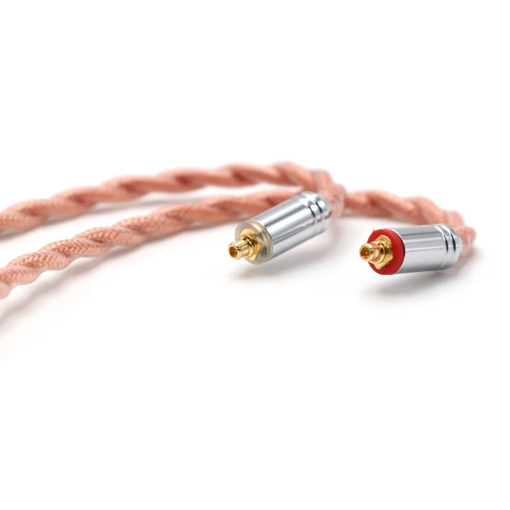 Linsoul LSC09 HiFi IEM ترقية كابل 4-Core واحد كريستال النحاس الفضة مطلي سماعة كابل MMCX/2Pin 0.78mm3.5mm 2.5/ 4.4mm