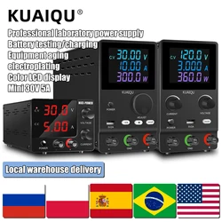 30V10A kuaiplating DC Lab güç kaynağı ayarlanabilir Mini güç kaynakları kaplama anodik oksidasyon için LCD renkli dijital anahtarlama kaynağı