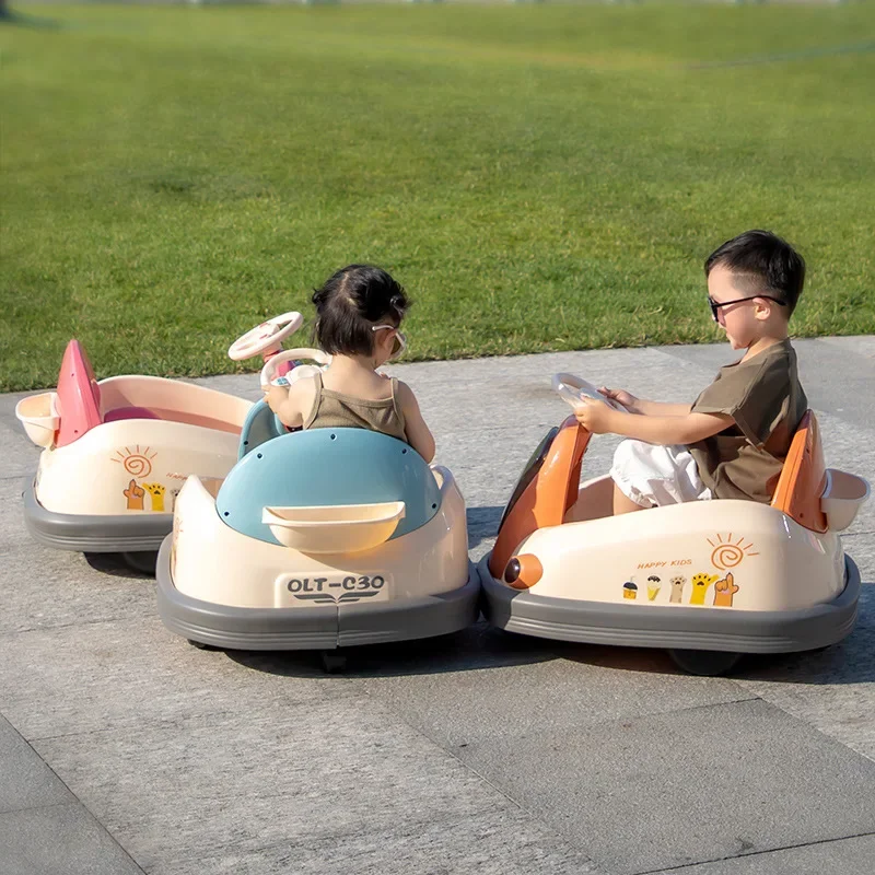 Children bumper car electric can sit with remote control indoor bumper four-wheeled toy baby boy and girl.