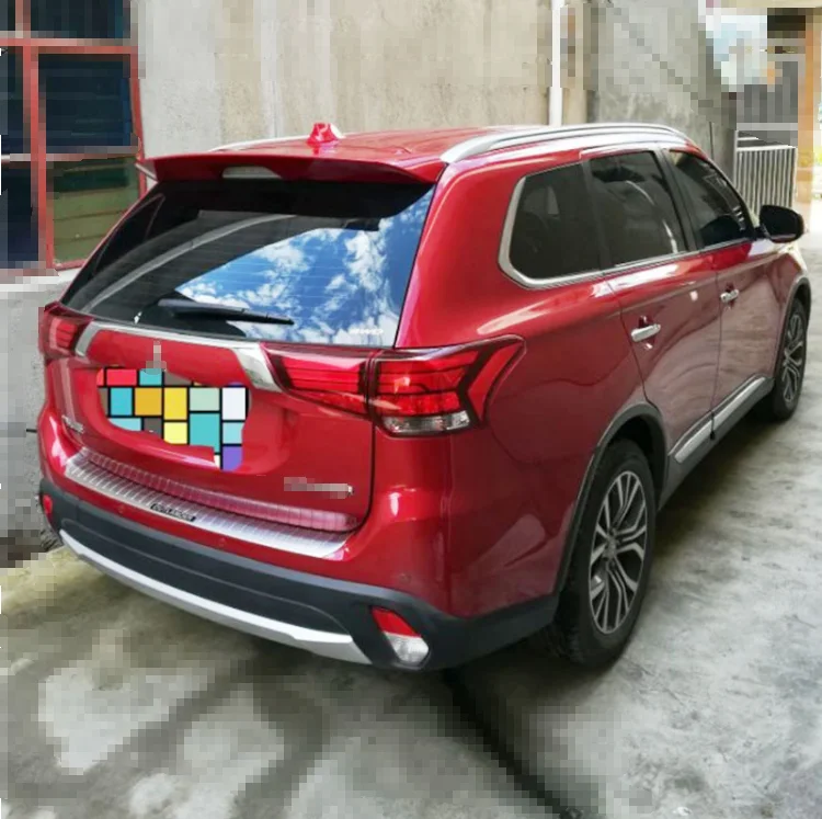 For Outlander Spoiler 2013-2018 Mitsubishi Outlander QBK Spoiler ABS plastic Material Car Rear Wing Color Rear Spoiler