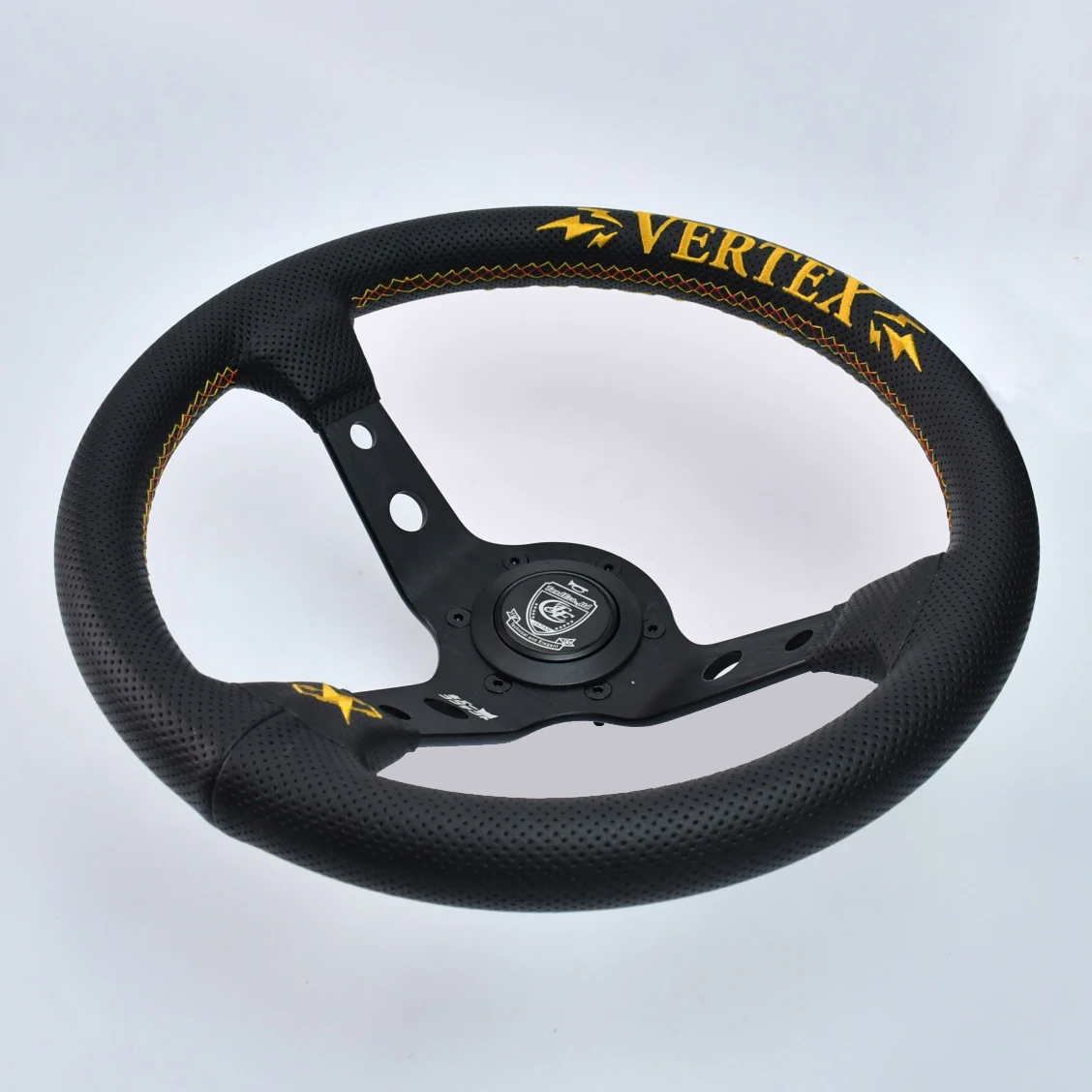 Factory direct 13inch 330mm microfiber leather universal steering wheel