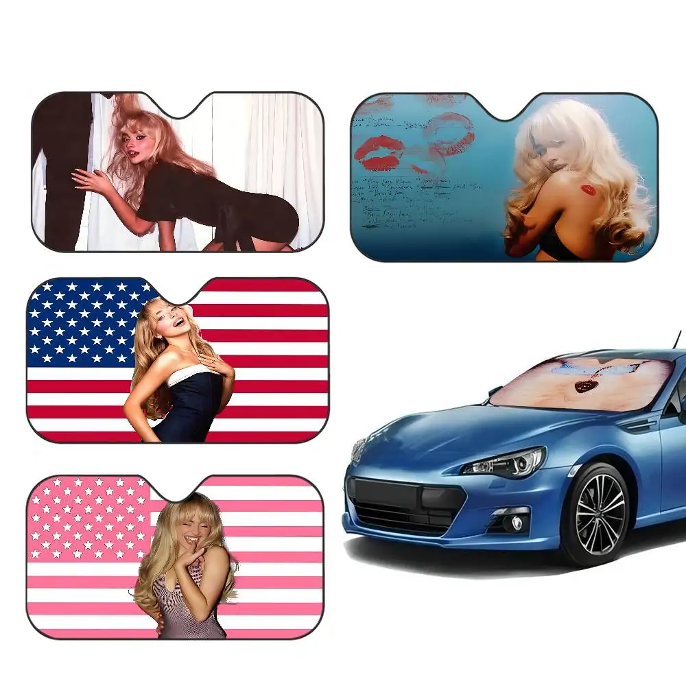 

Забавный складной солнцезащитный козырек от УФ-лучей для лобового стекла автомобиля Singer S-Sabrina Carpenter