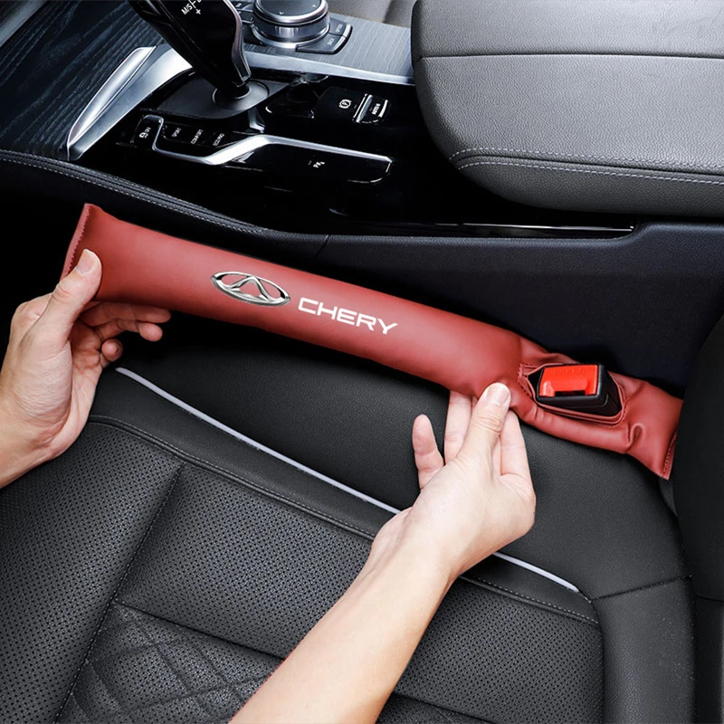 2 قطعة مقعد السيارة الفجوة شرائط عزل لشيري أومودا تيجو برو فولوين أريزو QQ الجلود القطن لينة مقعد الفجوة التوصيل قطاع سيارة الداخلية #3