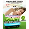 Hydroponics Growing System Premium 16-Pod Indoor Herb Vegetable Fruit Kit Gray 8L