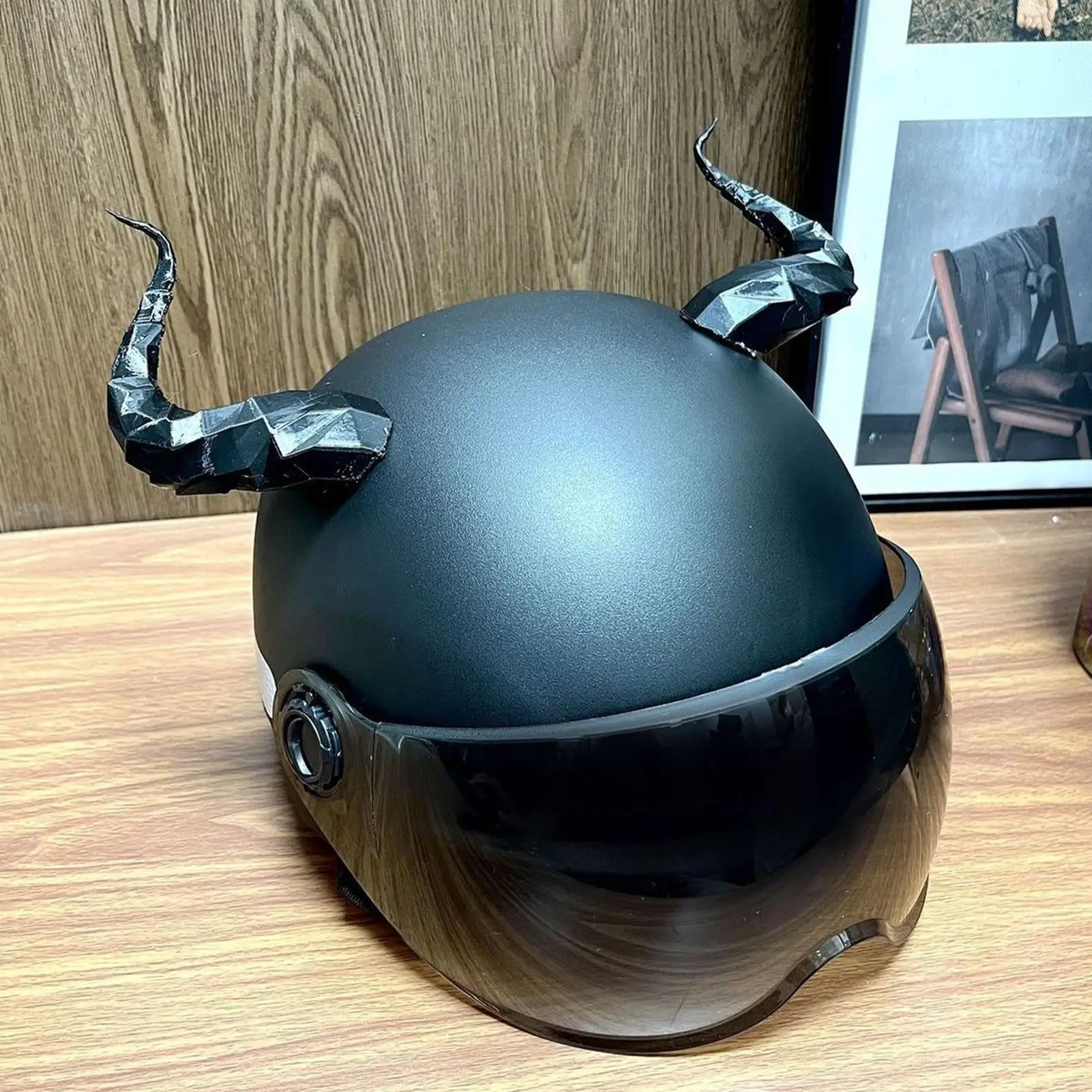 Motorcycle Helmet Horns Helmet Devil Corner Decoration Modification Outdoor Riding Evil Horns Motorbike Helmet Decor Accessories