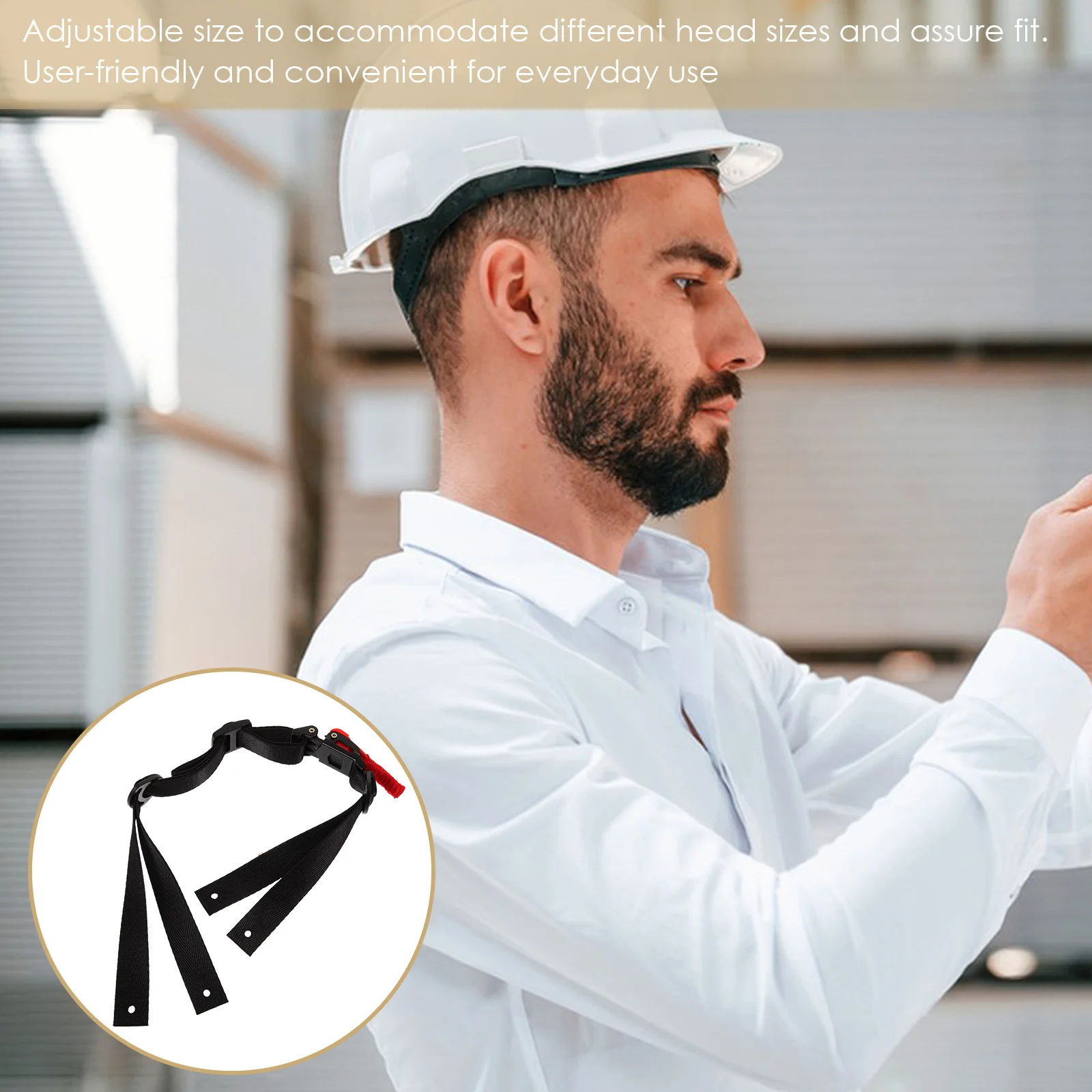 Hard Hat Adjustable For Construction Worker Durable Safety Headwear Accessory Chin Strap Chin Strap